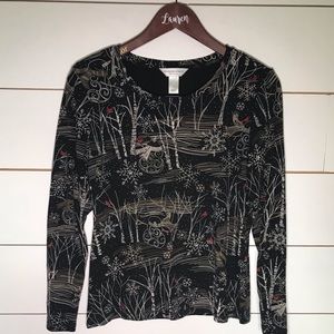 Christopher & Banks Longsleeve Winter Shirt